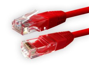 Kabel patchcord UTP6  0,5m czerwony