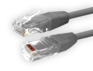 Kabel patchcord UTP5  2,5m szary