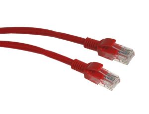 Kabel patchcord UTP5  1,0m czerwony