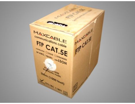 Przewód FTP5E drut Cu LSOH ISO/IEC 305m MAXCABLE - 2