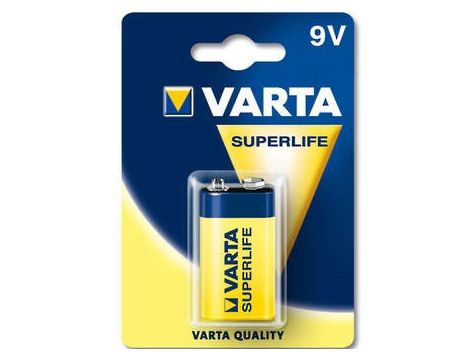 Bateria 9V VARTA SUPERLIFE