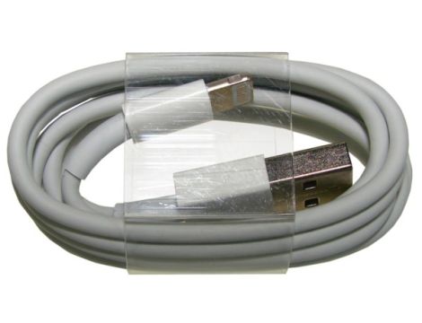 Kabel USB wtyk A- lightning 1,0m biały - 2