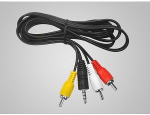 Kabel Jack3,5 4polowy-3*RCA  1,5m