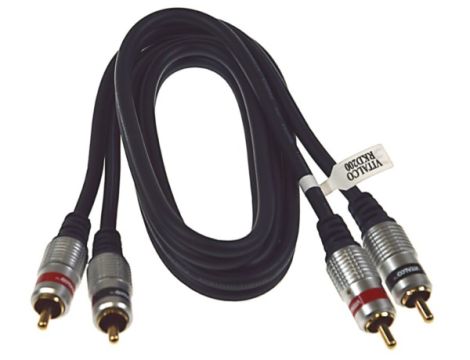 Kabel 2*RCA Digital  1,0m złote Blister - 2