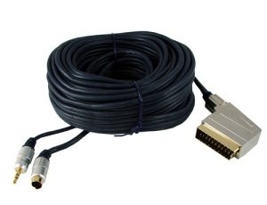 Kabel Euro-SVHS+Jack3,5st.Digital 15m Blister-