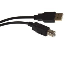 Kabel USB do drukarki AM-BM 1,5m czarny