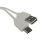 Kabel USB wtyk A- Type-C 1,5m biały