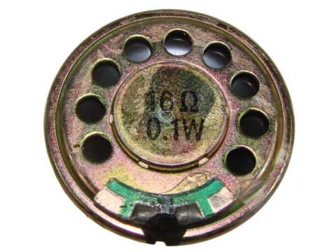 Głośnik miniaturowy 3cm 0,1W 16ohm - 3