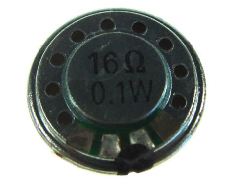 Głośnik miniaturowy 2cm 0,1W 16ohm - 3