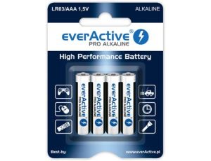 Bateria LR03 AAA alkaliczna PRO everActive 4szt./b