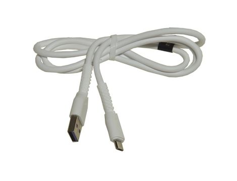 Kabel USB wtyk A- micro USB B 1,0m 3A biały HQ MXU - 2