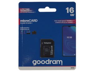 Karta pamięci micro SDHC GOODRAM 16GB Class10 UHS-