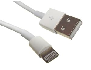 Kabel USB wtyk A- lightning 1,0m biały