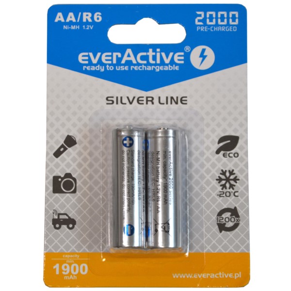 Bateria Akumulator R6 EverActive 2000 MAh 2szt Bli BOWI