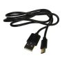 Kabel USB wtyk A- Type-C 1,0m czarny - 3