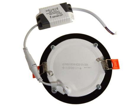 Panel led okrągły Gerd  6W  4000K czarny - 2