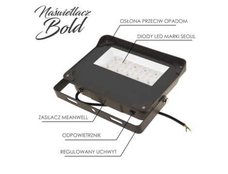 Naświetlacz LED BOLD 100W  4000k  70°×140° - 3