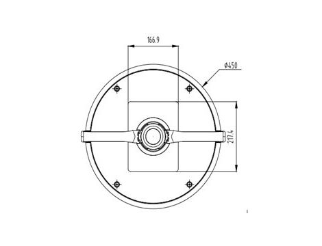 Lampa parkowa Adora 40W 4000K  RAL7016 z redukcją - 4