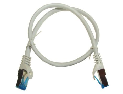Kabel patchcord SFTP6A linka Cu 0,5m szary - 2