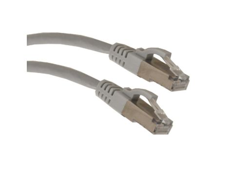 Kabel patchcord SFTP6A linka Cu 1,0m szary