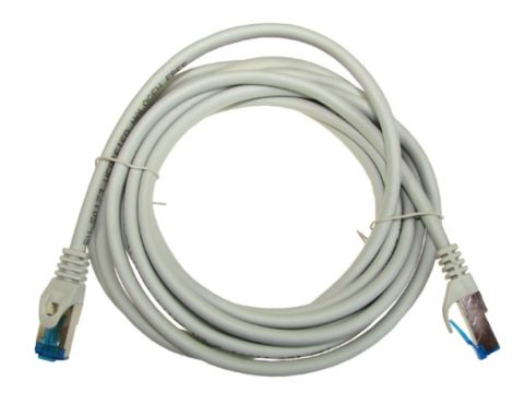 Kabel patchcord SFTP6A linka Cu 3,0m szary - 2
