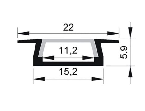 Profil LED PL2ANA-03  2,0m klosz frosted - 2