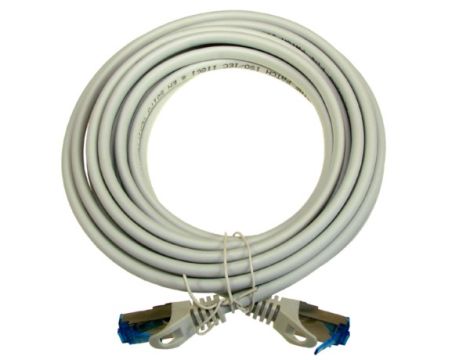 Kabel patchcord SFTP6A linka Cu 5,0m szary - 2