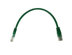Kabel patchcord UTP5  0,25m zielony