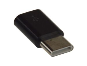 Adapter USB micro gniazdo – wtyk USB Type-C czarny