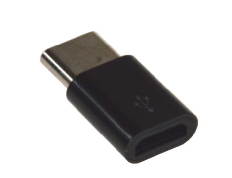 Adapter USB micro gniazdo – wtyk USB Type-C czarny - 2