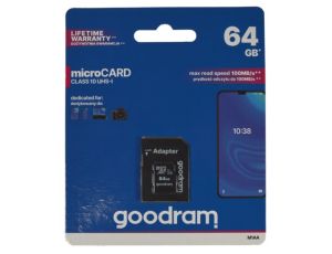 Karta pamięci micro SDXC GOODRAM 64GB Class10 UHS-