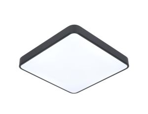 Plafon led Wilton  2*E27 czarny  mikrofalowy czujn