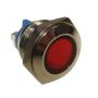 Kontrolka LED 18mm 12V metal czerwona - 2