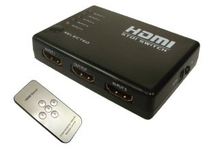 Sumator HDMI 5x1 v1.3 z pilotem