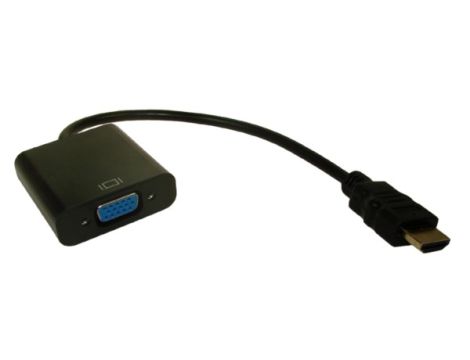 Konwerter HDMI wtyk na VGA gn. + Audio Jack 3,5mm