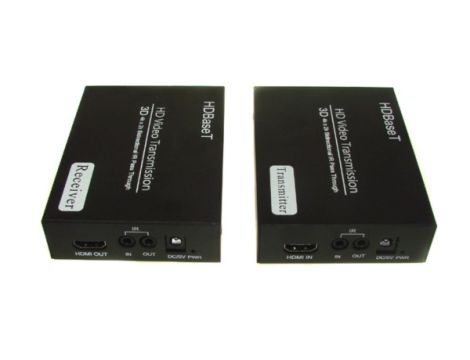 HDMI Extender 100m po skrętce 1xCat5e/6 HDBase-T - 2