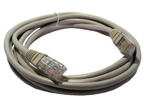 Kabel patchcord UTP5  2,5m szary - 2