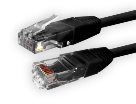 Kabel patchcord UTP6  3,0m czarny