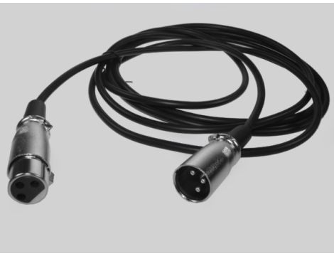 Przedłużacz XLR mikrofonowy  3,0m czarny - 2