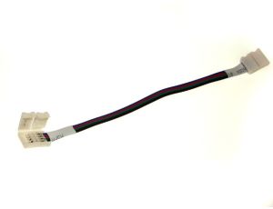 Złączka led 10mm RGB na kablu dwustronna samozacis