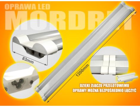 Oprawa led Mordret 120cm 40W 4000K  milky