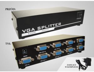 Rozgałęźnik VGA 1/8  150MHz