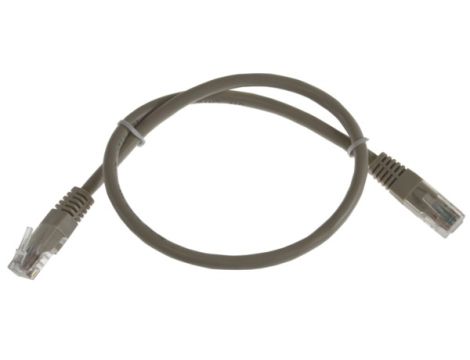 Kabel patchcord UTP6  0,5m szary - 2