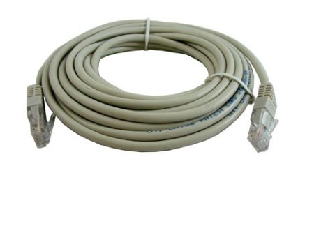 Kabel patchcord UTP5  5,0m szary - 2