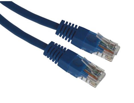 Kabel patchcord UTP5  1,5m niebieski