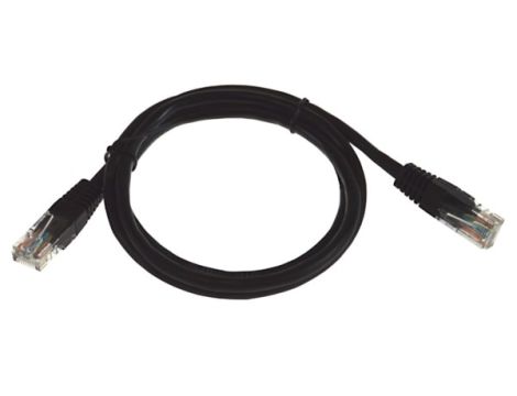 Kabel patchcord UTP5  1,5m czarny - 2