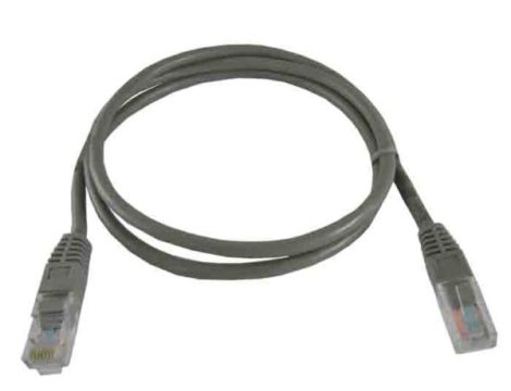 Kabel patchcord UTP5  1,0m szary - 2