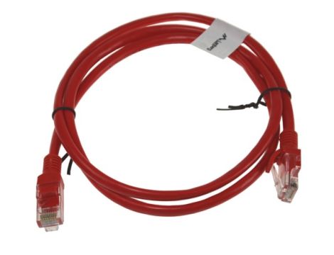 Kabel patchcord UTP5  1,0m czerwony - 2