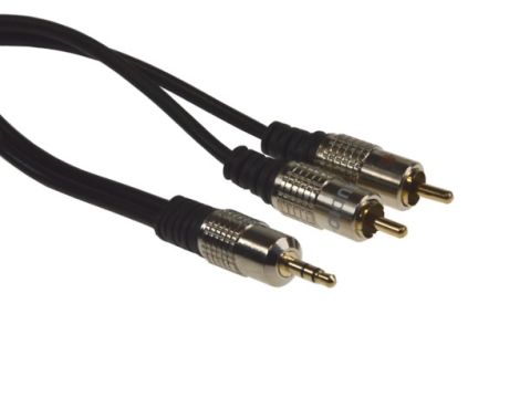 Kabel Jack3,5st-2RCA Metal  1,5m