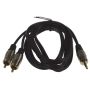 Kabel Jack3,5st-2RCA Metal  1,5m - 3